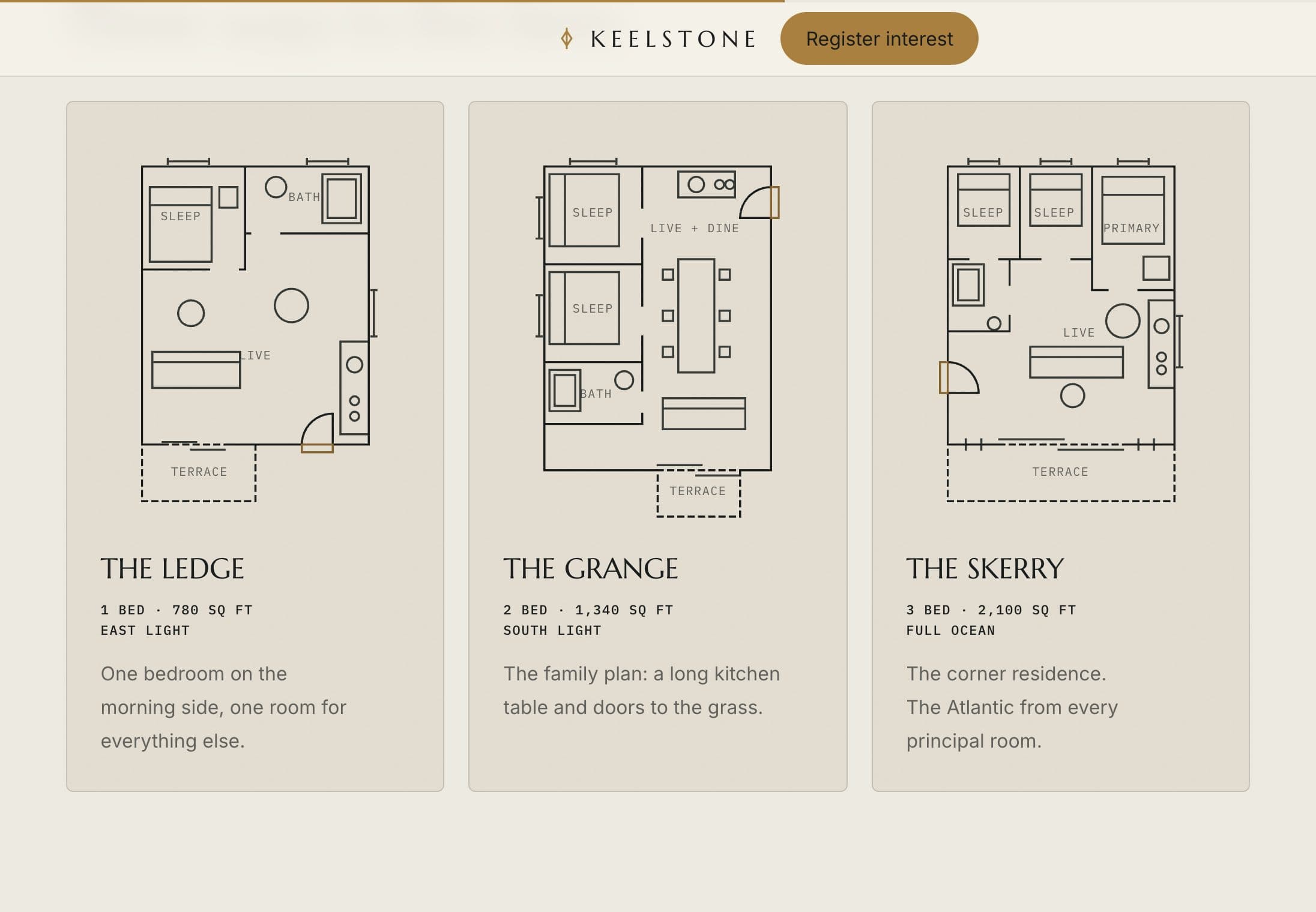 The HEARTH demo menu: real dishes, prices, and honest detail across two courses.